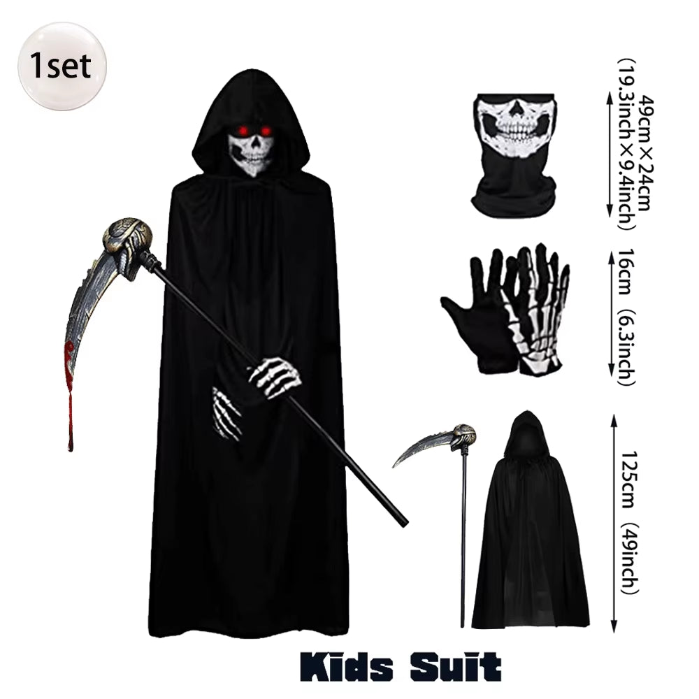 Halloween Decoration Scary Ghost Reaper Halloween Costume Cosplay Creepy Bloody Shroud Corpse Props Halloween Outdoor Decoration